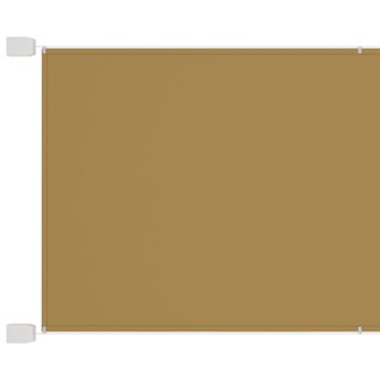 vidaXL Markiza pionowa, beżowa, 140x360 cm, tkanina Oxford