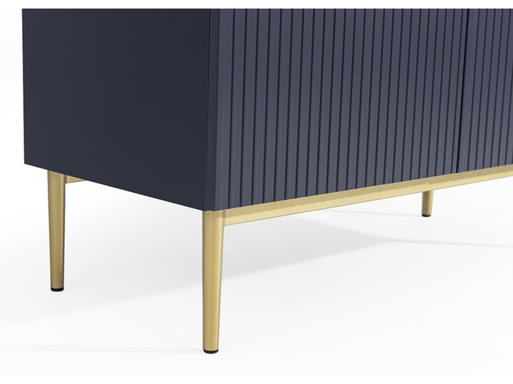 BOGART. Kredens Nicole granat MDF / złote nóżki Szerokość 100 cm Płyta MDF Styl Glamour Głębokość 45 cm Wysokość 160 cm Pomieszczenie Sypialnia