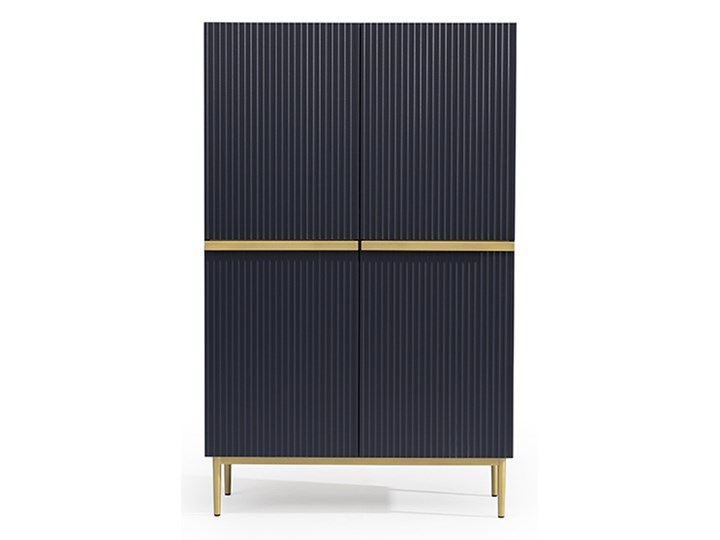 BOGART. Kredens Nicole granat MDF / złote nóżki Pomieszczenie Salon Głębokość 45 cm Płyta MDF Wysokość 160 cm Szerokość 100 cm Pomieszczenie Sypialnia
