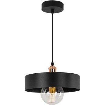 Czarna industrialna lampa wisząca metalowa - S665-Mava