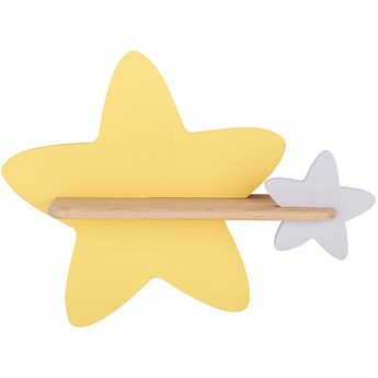 Żółto-szara lampka nocna dziecięca gwiazdki - K035-Ari
