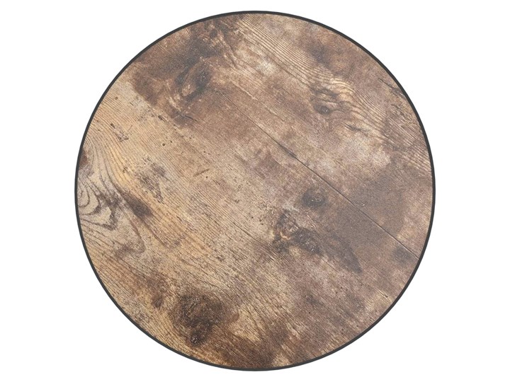 vidaXL Stolik herbaciany, czarno-żółty, Ø35 cm, MDF Styl Industrialny Wysokość 34 cm Płyta MDF Stal Kategoria Stoliki i ławy