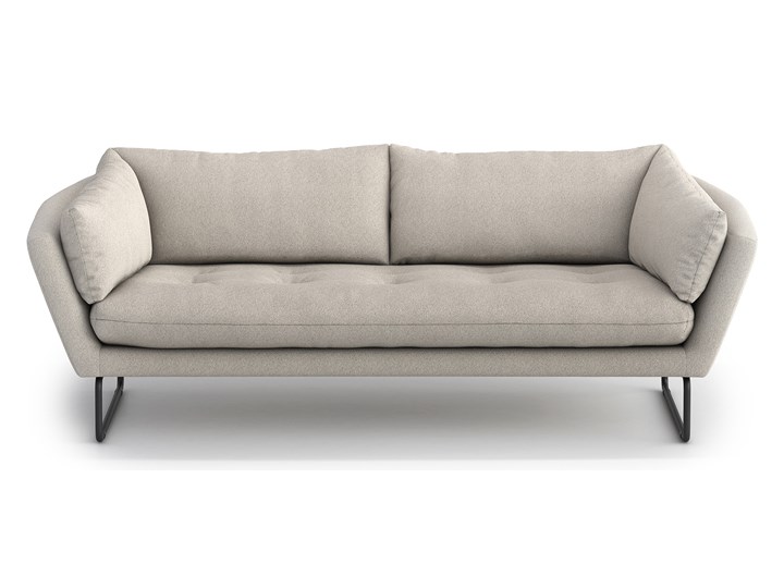 Sofa 3-osobowa Yoko, Stone Stała konstrukcja Kolor Szary Szerokość 218 cm Głębokość 98 cm Typ Gładkie