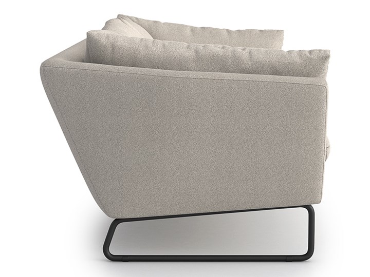 Sofa 3-osobowa Yoko, Stone Szerokość 218 cm Nóżki Na nóżkach Stała konstrukcja Głębokość 98 cm Typ Gładkie