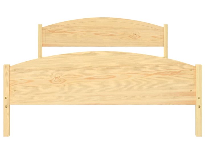 vidaXL Rama łóżka z 2 szufladami, lite drewno sosnowe, 140 x 200 cm Styl Rustykalny Łóżko drewniane Kolor Beżowy