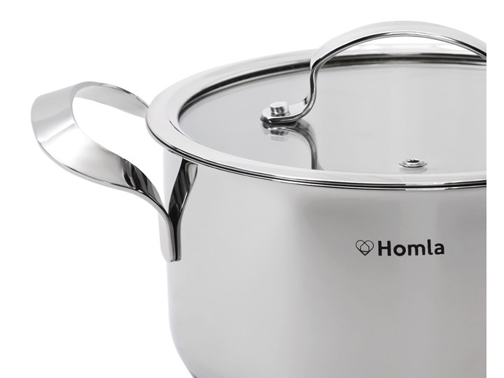 Garnek UNERO z pokrywką 5 l - Homla Stal nierdzewna Garnek do makaronu Kategoria Garnki Kolor Srebrny