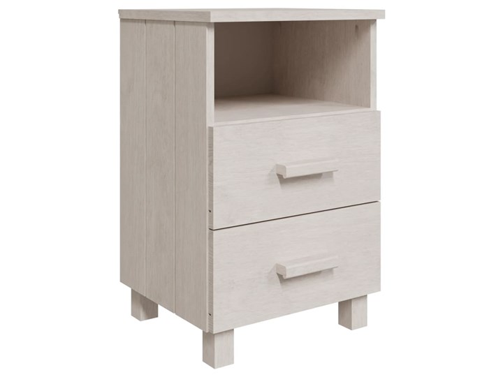 vidaXL Szafka nocna, biała, 40x35x62 cm, drewno sosnowe Płyta laminowana Głębokość 35 cm Szerokość 40 cm Typ Nocne Nocne Sosna Płyta MDF Pomieszczenie Sypialnia