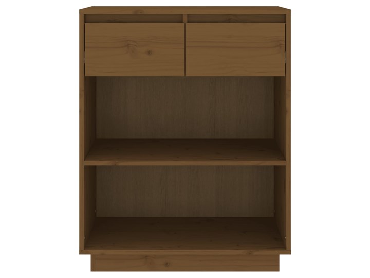 vidaXL Szafka, miodowy brąz, 60x34x75 cm, lite drewno sosnowe Na zdjęcia Płyta MDF Głębokość 34 cm Sosna Szerokość 60 cm Pomieszczenie Sypialnia