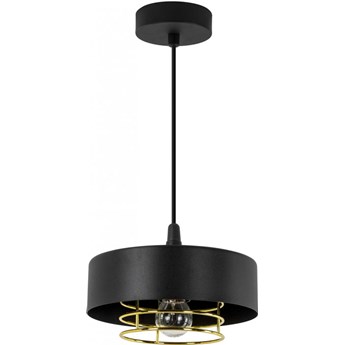 Lampa wisząca loftowa S662-Korva - czarny+złoty