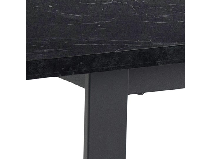 Nierozkładany stół do jadalni z blatem w optyce marmuru Amble 160x90 Wysokość 74 cm Kształt blatu Prostokątny Metal Długość(n) 160 cm