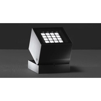 Reflektor oświetleniowy Kuboid 120 Czarny Ciepły biały (3000K) Przesłona