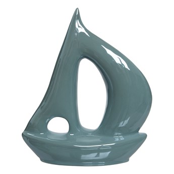 Figurka BOAT ceramiczna łódka 21x23 cm - Homla