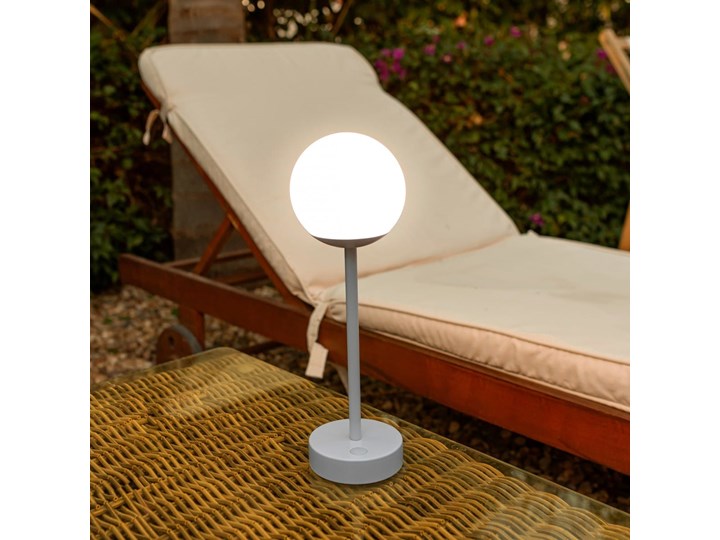 NEW GARDEN lampa stołowa NORAI SLIM 35 BATTERY rose gold Metal Wysokość 35 cm Funkcje Lampa na baterie