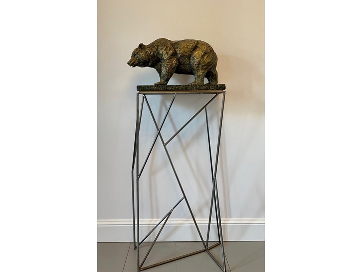 Rzeźba "Bear" Nikolay Nedev Metal Kategoria Figury i rzeźby