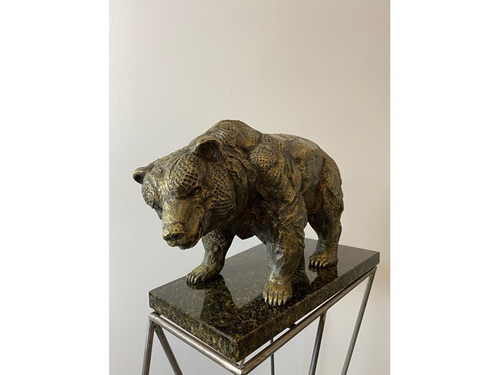 Rzeźba "Bear" Nikolay Nedev Metal Kategoria Figury i rzeźby