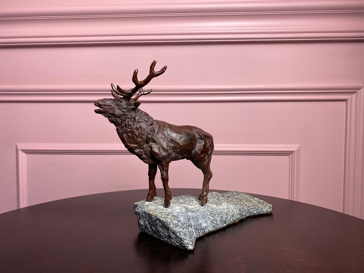 Rzeźba "Lone Deer" Nikolay Nedev Metal Kategoria Figury i rzeźby