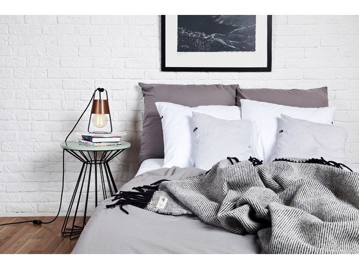 Koc wełniany HOP DESIGN – RURU (black) Wełna 145x205 cm Kategoria Koce i pledy