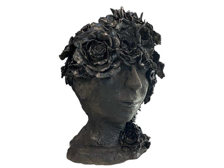 Dekoracja "Głowa kobiety" z kolekcji Camelia wyk. Emilia Spławska Kategoria Figury i rzeźby