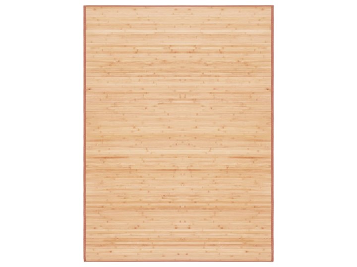 vidaXL Mata bambusowa na podłogę, 160 x 230 cm, brązowa Nieregularny Syntetyk Dywany sznurkowe Kategoria Dywany 160x230 cm Kolor Beżowy