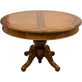 Stół okrągły Rozkładany 120/160 cm Klasyczny Mahoń