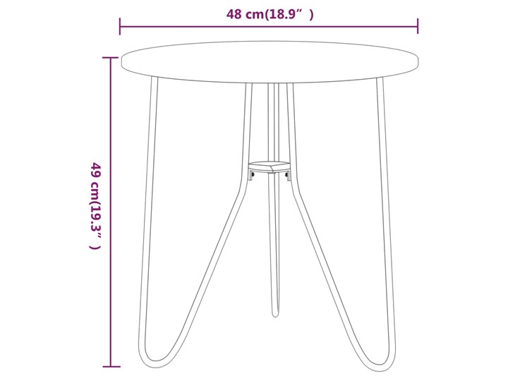 vidaXL Stolik herbaciany, złoto i biały marmur, 48 cm, MDF i żelazo Metal Płyta MDF Kolor Złoty Szkło Wysokość 49 cm Styl Minimalistyczny