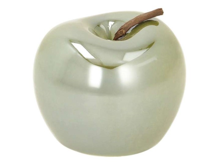 Dekoracja Apple perly green, 8 x 8 x 6,5 cm Ceramika Owoce Kolor Zielony