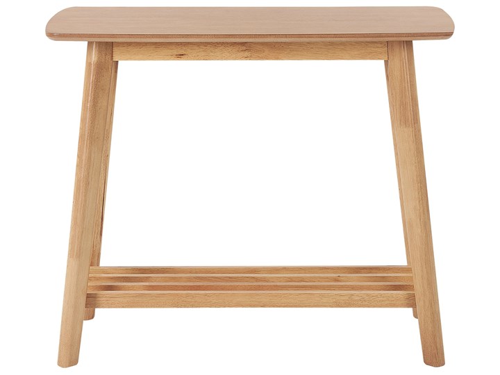 Beliani Konsola jasne drewno MDF z półką prostokątny meble do salonu tradycyjny design Stojąca Kategoria Konsole