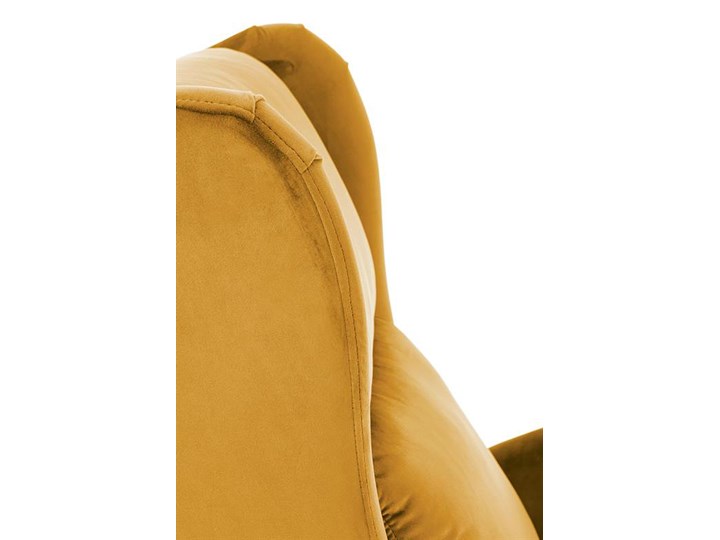 Rozkładany fotel uszak Alden 2X - musztardowy Szerokość 92 cm Szerokość 75 cm Styl Nowoczesny Fotel rozkładany Pomieszczenie Salon