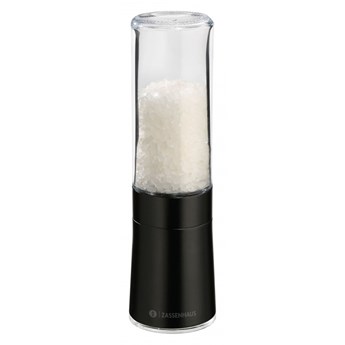 Młynek do soli, śred. 5,5 x 17 cm, stal nierdzewna/szkło, czarny kod: ZS-035797