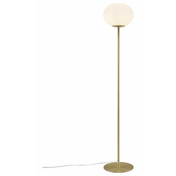 SELSEY Lampa podłogowa Alton 150 cm na złotej podstawie