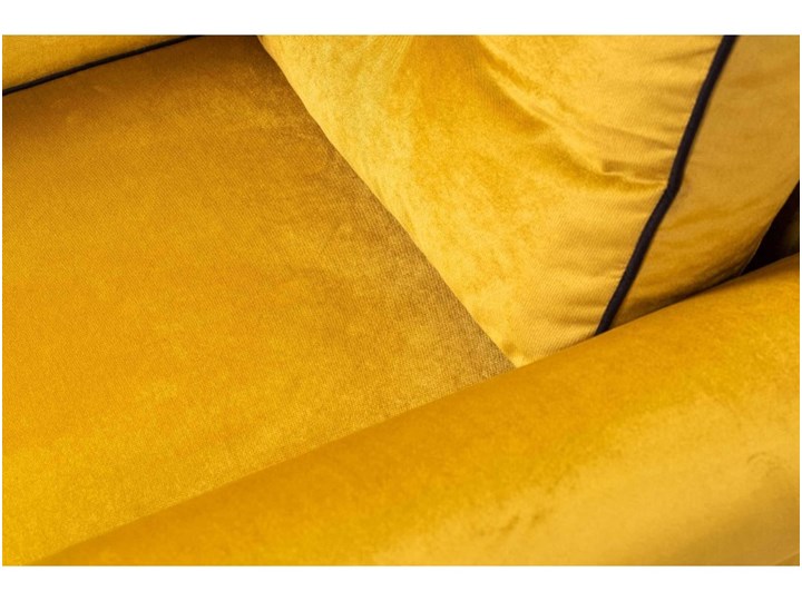 Sofa z Funkcją Spania Merida Musztardowy Głębokość 88 cm Boki Z bokami Stała konstrukcja Szerokość 240 cm Pomieszczenie Salon