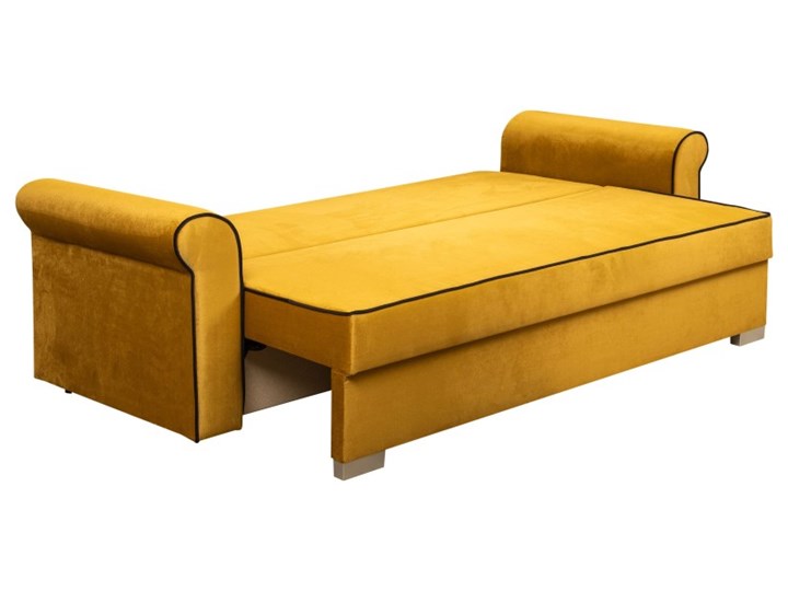 Sofa z Funkcją Spania Merida Musztardowy Szerokość 240 cm Stała konstrukcja Kategoria Sofy i kanapy Głębokość 88 cm Kolor Żółty