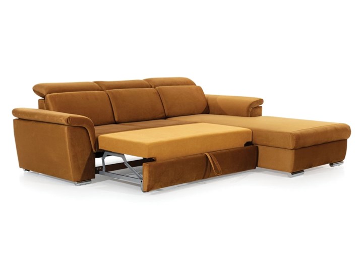 Narożnik prawy Milano Mini z funkcją spania typu delfin 270x100x215