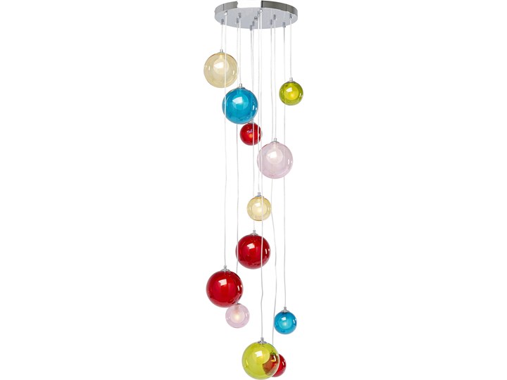 Lampa wisząca 12-punktowa 36x200 cm kolorowa