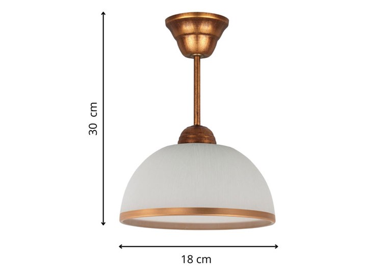 Kuchenna lampa wisząca E579-Grisa Lampa z kloszem Metal Szkło Pomieszczenie Sypialnia