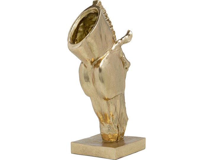 Figurka dekoracyjna Horse Face 30x57 cm złota Zwierzęta Kolor Złoty Kategoria Figury i rzeźby