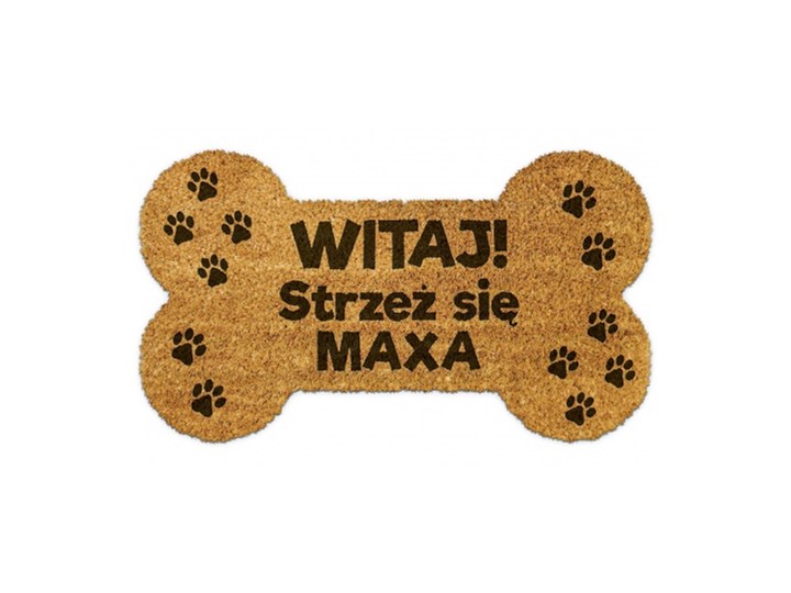 Personalizowana wycieraczka pod drzwi KOŚĆ Włókno kokosowe Kategoria Wycieraczki Kolor Brązowy