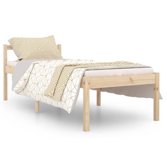 vidaXL Rama łóżka, lite drewno sosnowe, 75x190 cm, 2FT6, pojedyncza
