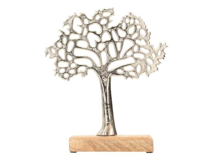 Figurka Tree 27cm, 22 x 5 x 27 cm Kolor Beżowy Rośliny Kategoria Figury i rzeźby