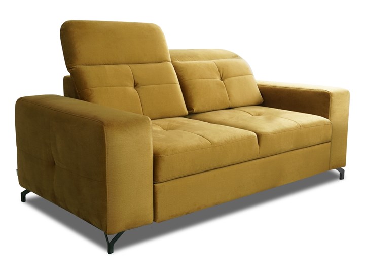 Sofa 2-osobowa Bellami z regulowaną głębokością siedziska 198x77x100 Głębokość 100 cm Wielkość Dwuosobowa Szerokość 198 cm Kolor Żółty