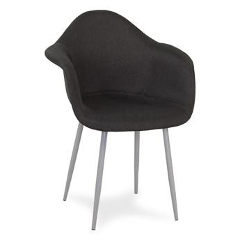 Krzesło patchwork na metalowych szarych nogach do salonu MILANO YC-24-AB YE