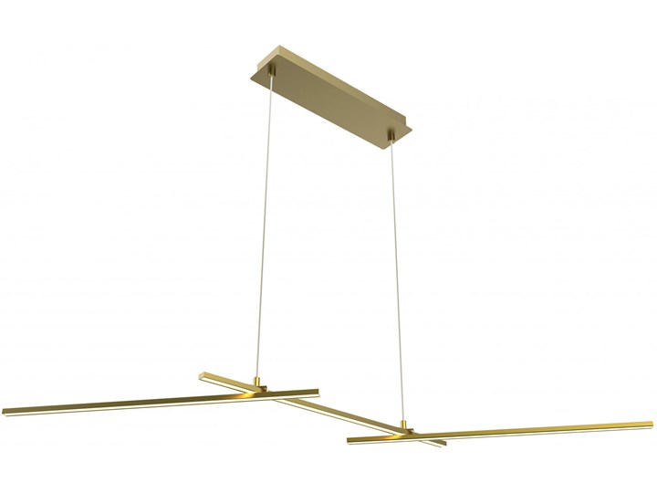 Złota lampa wisząca led nad stół - K068-Ira Metal Styl Nowoczesny Kolor Złoty