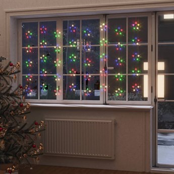 vidaXL Zasłona świetlnych gwiazdek, 200 kolorowych diod LED, 8 funkcji
