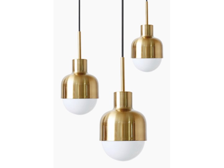 Rachel • nowoczesna lampa wisząca Ø13 złota Mosiądz Lampa z kloszem Pomieszczenie Jadalnia