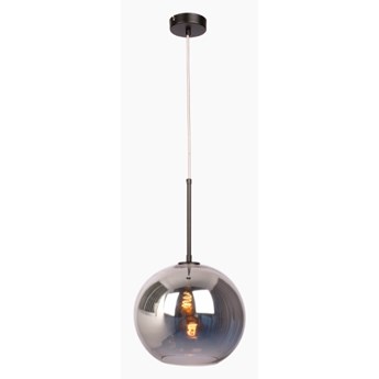 Adrianna Silver 30 • nowoczesna lampa wisząca lustrzana kula Ø30 srebrna/szkło przezroczyste
