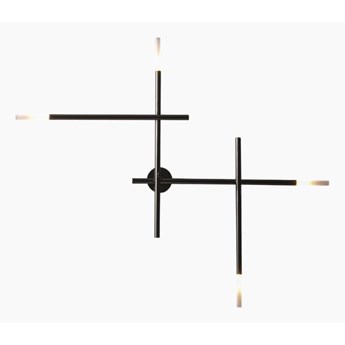 Melissa • duży kinkiet nowoczesny minimalistyczny wys. 100cm czarny