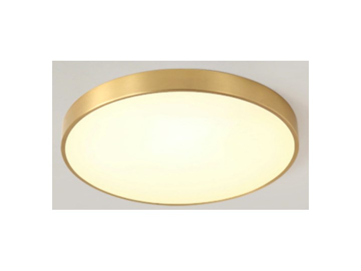 Stella • panel LED plafon okrągły Ø30 biało-złoty Tworzywo sztuczne Pomieszczenie Kuchnia Okrągłe Styl Nowoczesny