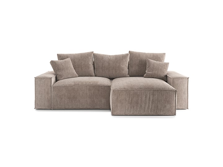 Narożnik Loft z szezlongiem (uniwersalny), Cappucino Głębokość 121 cm Wysokość 87 cm Szerokość 242 cm Rozkładanie Rozkładany