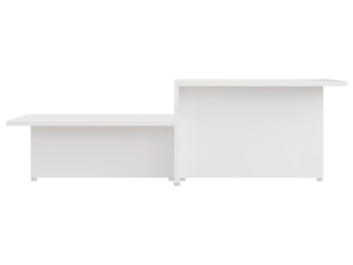 vidaXL Stolik kawowy, biały, 111,5x50x33 cm, materiał drewnopochodny Szerokość 50 cm Kategoria Stoliki i ławy Długość 111,5 cm Funkcje Bez dodatkowych funkcji