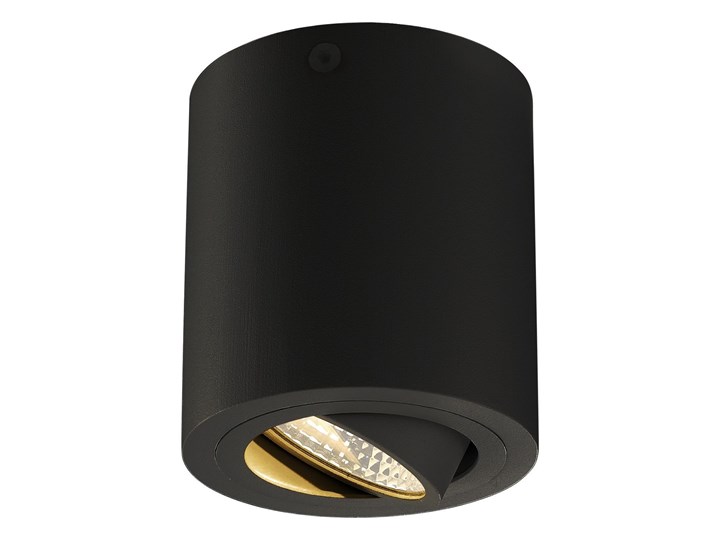 TRILEDO ROUND CL, lampa sufitowa, LED, 3000K, okrągła, czarna matowa, 38°, 6,2W, z zasilaczem
